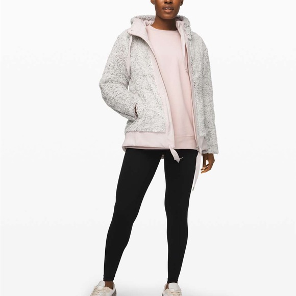 Lululemon SoulCycle Warmth Restore Reversible Sherpa Full Zip Size XS EUC - Picture 4 of 14
